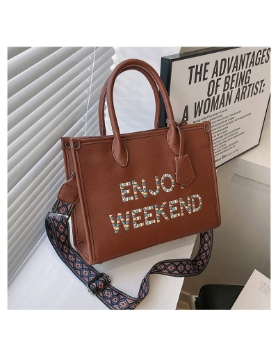 Replica  Niche Letter Large Capacity Tote Bag #801170 $58.88 USD for Wholesale