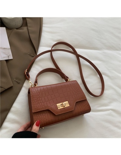  Fashion Crocodile Print Pure Color Shoulder Bag #801174 $23.80 USD, Wholesale Fashion Satchels