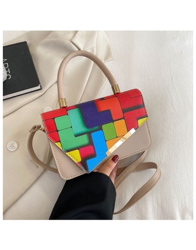  Fashion Patchwork Shoulder Bag For Women #801176 $23.40 USD, Wholesale Fashion Satchels