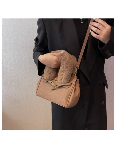 Replica Fluffy Handle Ladies Shoulder Bags #801182 $49.14 USD for Wholesale