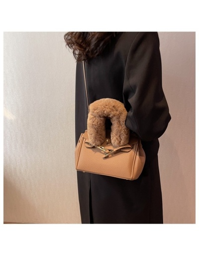 Replica Fluffy Handle Ladies Shoulder Bags #801182 $49.14 USD for Wholesale