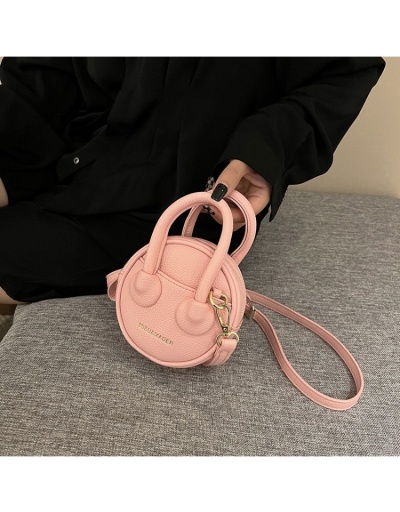 Replica  PU Pure Color Women's Round Bag #801187 $31.85 USD for Wholesale