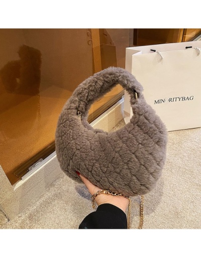 Replica Fluffy White Chain Shoulder Bag Handbags #801195 $27.30 USD for Wholesale