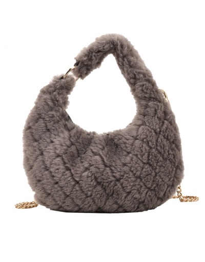 Replica Fluffy White Chain Shoulder Bag Handbags #801195 $27.30 USD for Wholesale