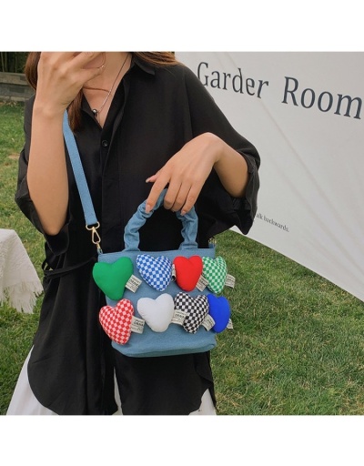 Replica  Casual Canvas Plaid Patchwork Women's Shoulder Bags #801201 $32.90 USD for Wholesale