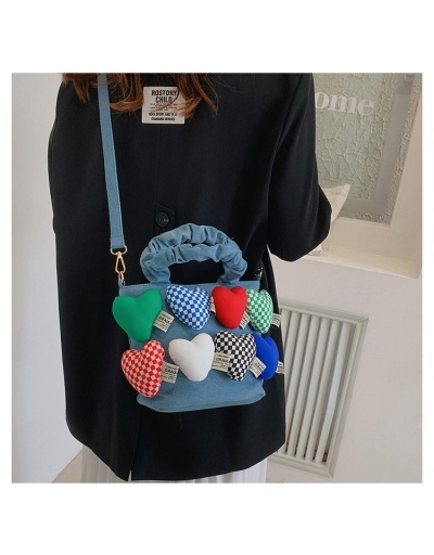 Replica  Casual Canvas Plaid Patchwork Women's Shoulder Bags #801201 $32.90 USD for Wholesale