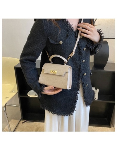 Replica Ladies White Alligator Print  Twist Lock   Shoulder Bags #801205 $18.85 USD for Wholesale