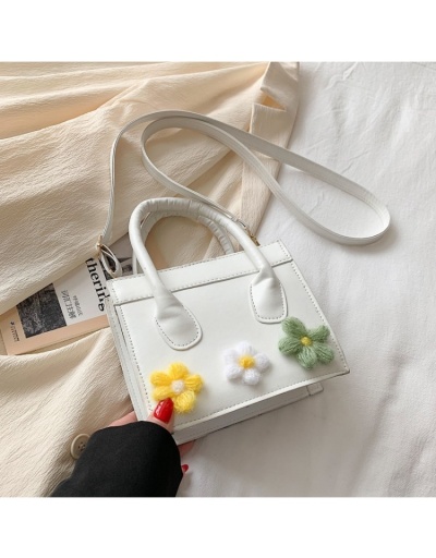  Fashion Knitting Flower Cross-body Shoulder Bag #801213 $19.58 USD, Wholesale Fashion Satchels