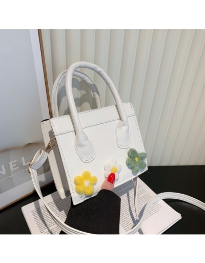 Replica  Fashion Knitting Flower Cross-body Shoulder Bag #801213 $19.58 USD for Wholesale