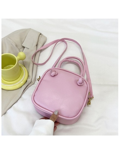 Replica  PU Pure Color Shoulder Bag For Women #801216 $20.80 USD for Wholesale