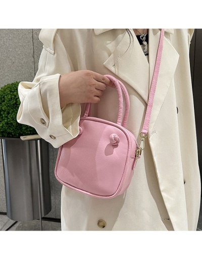 Replica  PU Pure Color Shoulder Bag For Women #801216 $20.80 USD for Wholesale