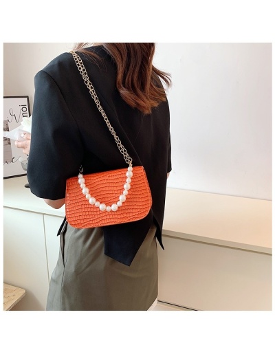 Replica  2022 Niche Crocodile Print Faux Pearl Shoulder Bag #801218 $19.08 USD for Wholesale