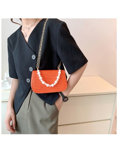 Replica  2022 Niche Crocodile Print Faux Pearl Shoulder Bag #801218 $19.08 USD for Wholesale