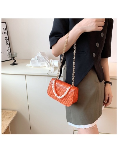 Replica  2022 Niche Crocodile Print Faux Pearl Shoulder Bag #801218 $19.08 USD for Wholesale