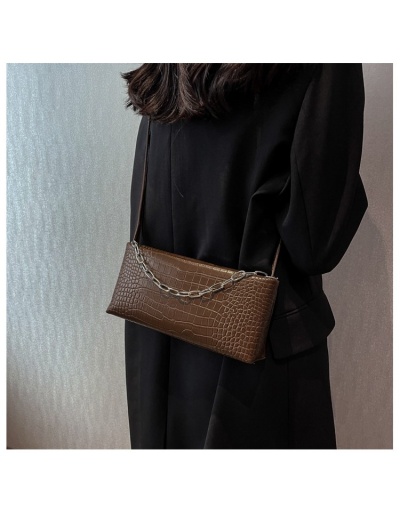 Ladies Alligator Print  Black Shoulder Bags #801219 $30.63 USD, Wholesale Fashion Satchels