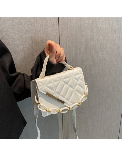 Replica  PU Pure Color Chain Satchels Bags #801234 $18.90 USD for Wholesale