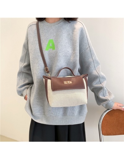 Replica  PU Contrast Color Women's Messenger Bag #801240 $19.38 USD for Wholesale