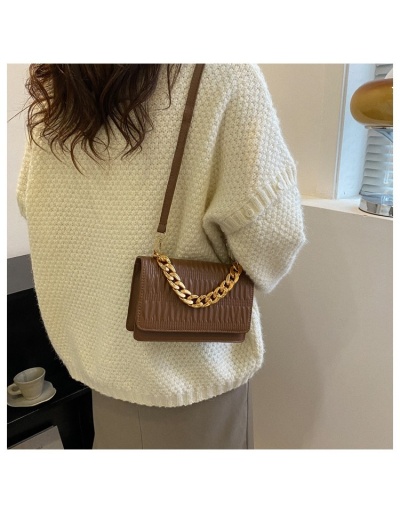 Fashionable Brown Chain Cross Body Shoulder Bags #801252 $17.55 USD, Wholesale Fashion Satchels