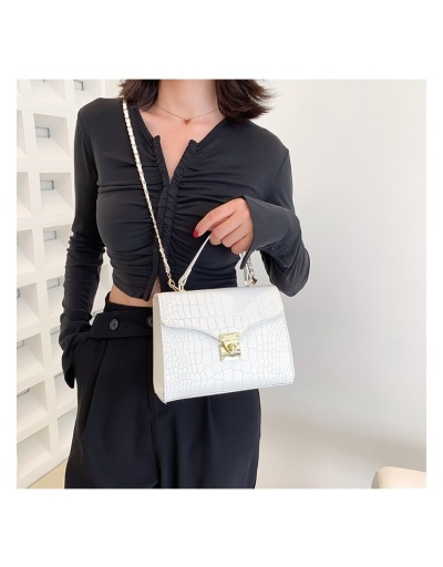 Replica Ladies Black Alligator Print  Shoulder Bags #801254 $25.63 USD for Wholesale