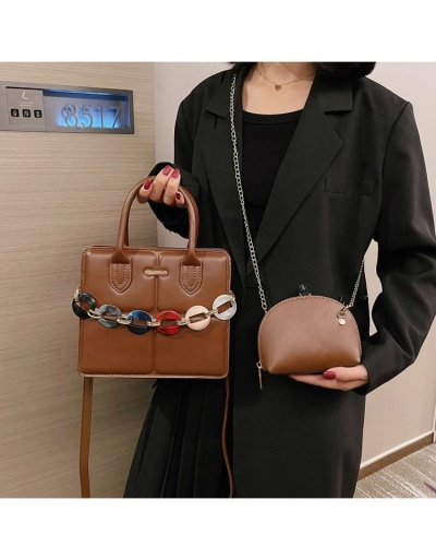 Replica  2022 PU Pure Color Chain Shoulder Bags #801255 $61.21 USD for Wholesale