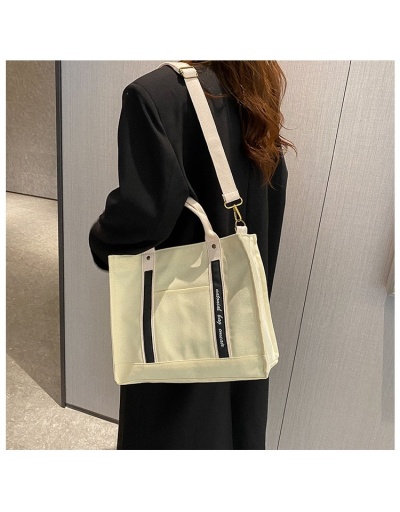 Replica Canvas Black School Tote Bags #801256 $23.63 USD for Wholesale