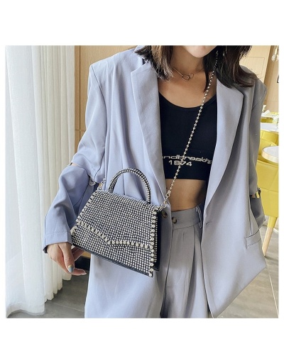  Rhinestone  Black Fashion Shoulder Bags #801258 $39.48 USD, Wholesale Fashion Satchels