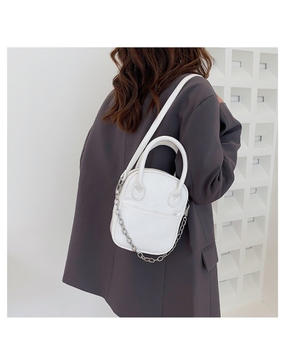 Korean Style White Chain Shoulder Bags #801264 $28.00 USD, Wholesale Fashion Satchels