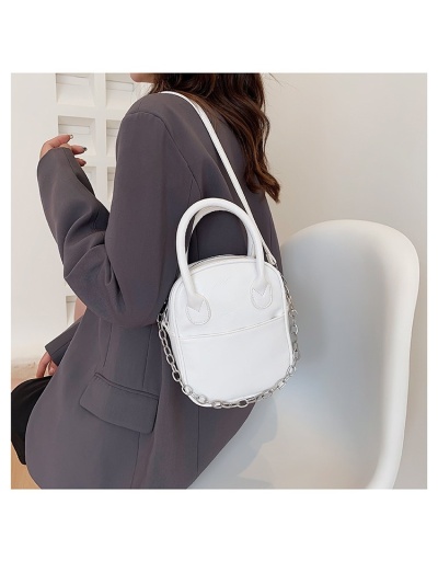 Replica Korean Style White Chain Shoulder Bags #801264 $28.00 USD for Wholesale