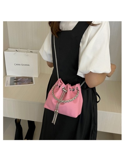 Replica Casual Black Chain Tassel Rhinestone Shoulder Bags #801269 $41.63 USD for Wholesale