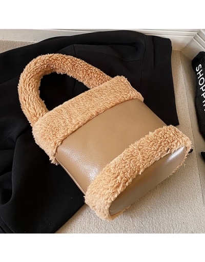 Replica  PU Plush Women's Portable Bucket Bags #801279 $46.20 USD for Wholesale