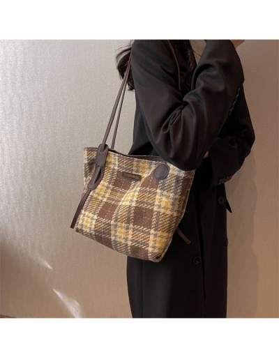 Replica  Casual Simple Plaid Tote Bag For Women #801281 $20.93 USD for Wholesale