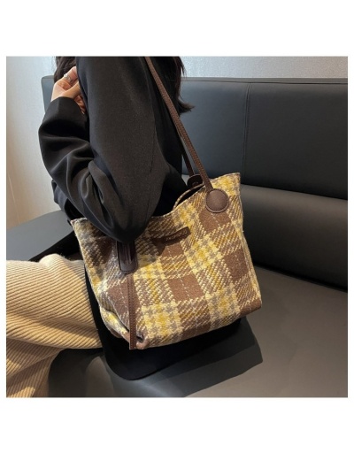 Replica  Casual Simple Plaid Tote Bag For Women #801281 $20.93 USD for Wholesale