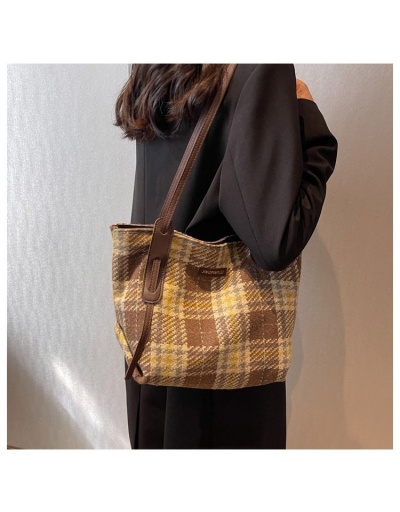 Replica  Casual Simple Plaid Tote Bag For Women #801281 $20.93 USD for Wholesale