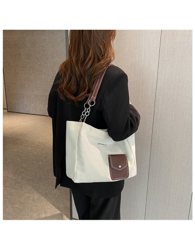 Replica  2022 Contrast Color Women's Tote Bag #801283 $18.75 USD for Wholesale