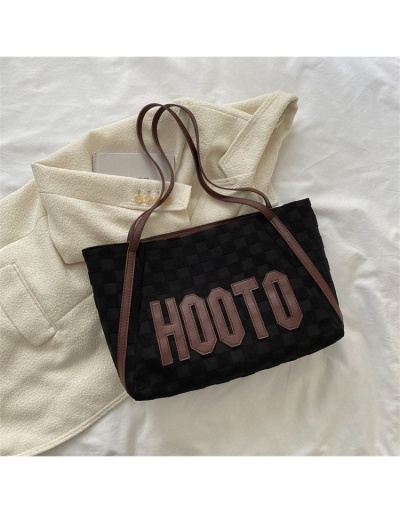 Replica  Casual Canvas Letter Large Capacity Tote Bag #801286 $20.30 USD for Wholesale