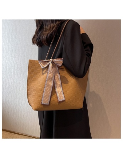 Replica Versatile Travel Grid Solid Shoulder Tote Bags #801305 $46.20 USD for Wholesale