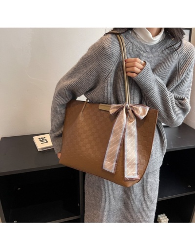 Replica Versatile Travel Grid Solid Shoulder Tote Bags #801305 $46.20 USD for Wholesale