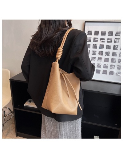 Replica  2022 PU Pure Color Large Capacity Women's Bags #801309 $38.50 USD for Wholesale