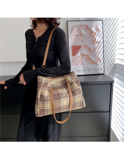 Replica Black Canvas Plaid  Ladies Tote Bags #801312 $21.60 USD for Wholesale