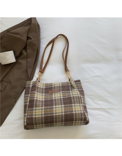 Replica Black Canvas Plaid  Ladies Tote Bags #801312 $21.60 USD for Wholesale