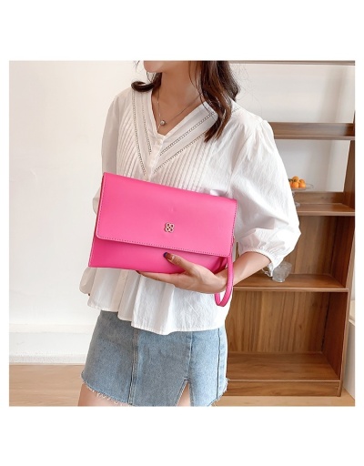 Pure Color Hasp Ladies Clutch Bags #801318 $21.70 USD, Wholesale Fashion Handbags