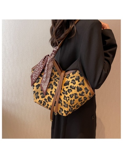 Fashion Leopard Canvas Tote Bags #801322 $40.53 USD, Wholesale Fashion Handbags