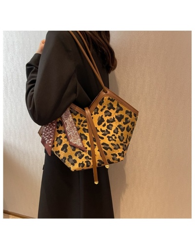 Replica Fashion Leopard Canvas Tote Bags #801322 $40.53 USD for Wholesale