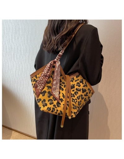 Replica Fashion Leopard Canvas Tote Bags #801322 $40.53 USD for Wholesale