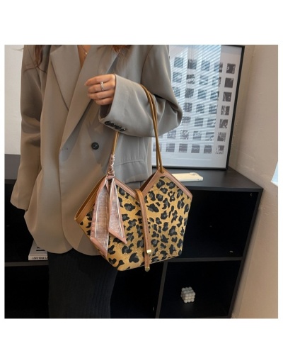 Replica Fashion Leopard Canvas Tote Bags #801322 $40.53 USD for Wholesale