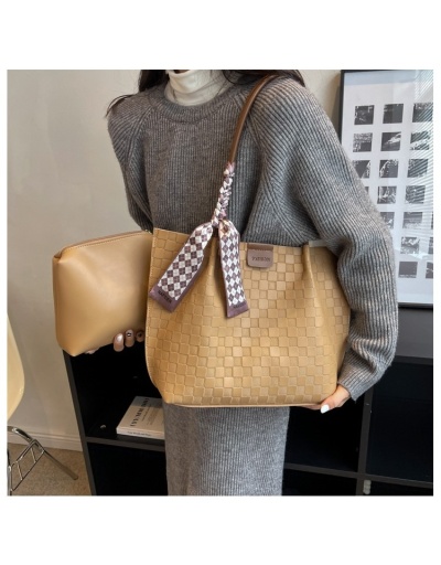 Replica Grid Solid Ladies Shoulder Tote Bags #801329 $37.80 USD for Wholesale