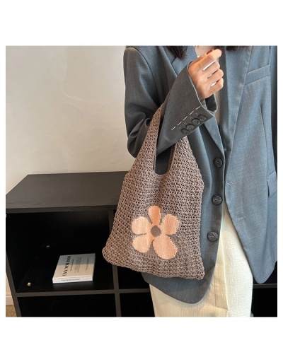 Replica  Casual Plush Weave Flower Women's Bag #801344 $31.05 USD for Wholesale