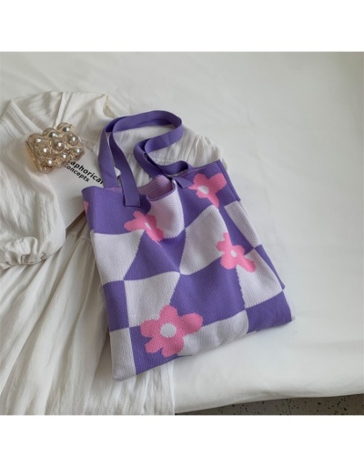  Casual Cute Flower Large Capacity Knitted Bag #801345 $20.63 USD, Wholesale Fashion Handbags