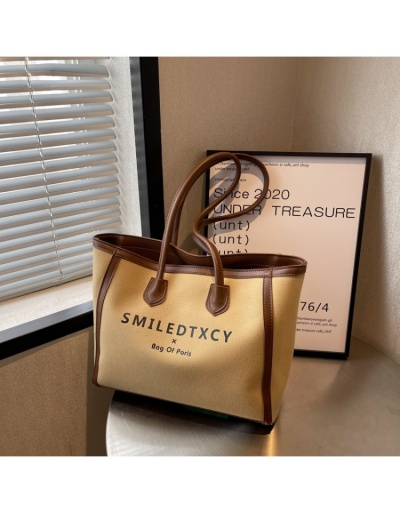 Replica  Canvas Letter Large Capacity Women's Tote Bag #801346 $32.90 USD for Wholesale