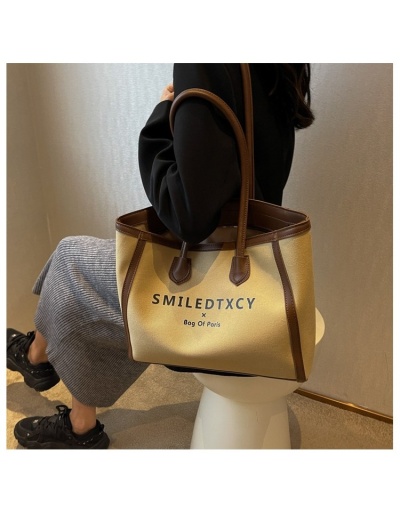 Replica  Canvas Letter Large Capacity Women's Tote Bag #801346 $32.90 USD for Wholesale